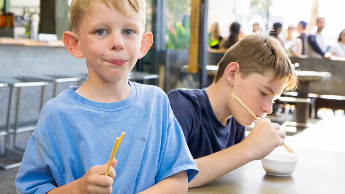 Aidan and Emmett at Taste of North Park